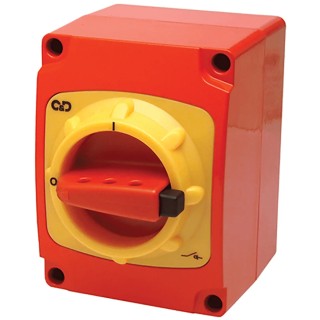 Craig & Derricott 6-Pole 3-Phase DIN Rail Isolator Switch IP66, 20A, 7.5 kW SDDR206EB