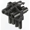 Wieland 4-Pole Cable Distribution Block Male, 20A, 2-Way, IP20 GST18i4