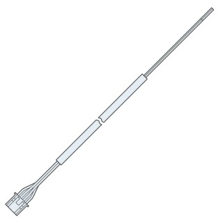 Panasonic PM-64 Series Connecting Cable for Use with PM-65 and DP-100 Series, EN 60947-5-2 Compliant CN-14A-C5