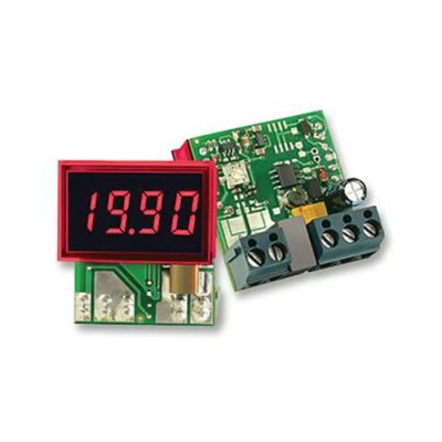 Murata Power Solutions Digital Ammeter 19.99 A DC, ±0.15 % Accuracy, 21.29 mm x 33.93 mm Cutout DCA-20PC-3-DC1-RL-C