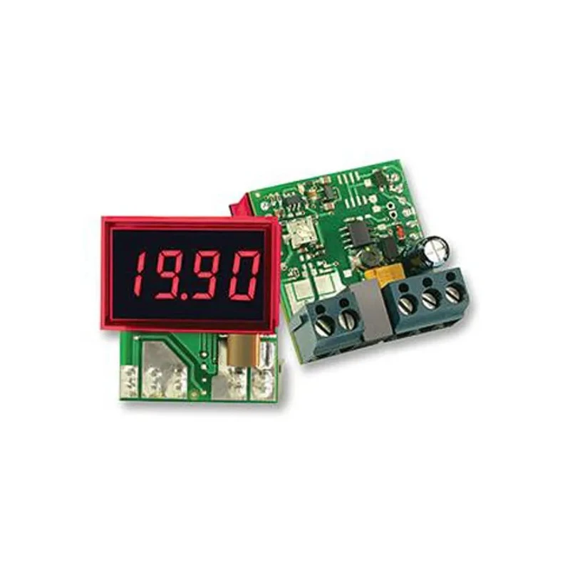 Murata Power Solutions Digital Ammeter 19.99 A DC, ±0.15 % Accuracy, 21.29 mm x 33.93 mm Cutout DCA-20PC-3-DC1-RL-C