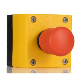 Eaton RMQ Titan M22 Series Pull Release Emergency Stop Push Button Surface Mount 2 NC IP69 IP66 216524 M22-PV/KC02/IY