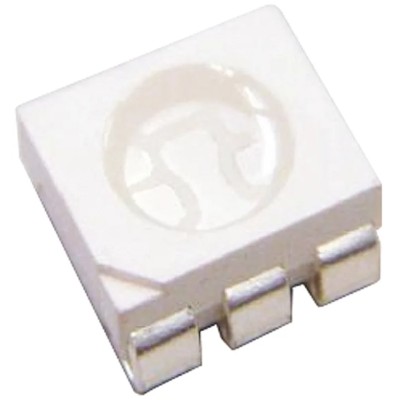 Cree LED 2 V RGB LED PLCC 6 Surface Mount 3 LEDs 50mA 200mW 120° Viewing Angle CLP6C-FKB-CKNPRGJBB7A363