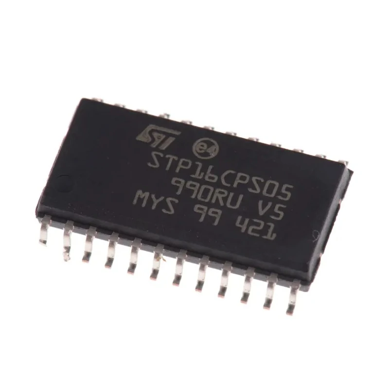STMicroelectronics LED Driver IC, Through Hole Mount, 24-Pin SOIC Package, 3V/5.5V AC Input, 100mA Output STP16CPS05MTR