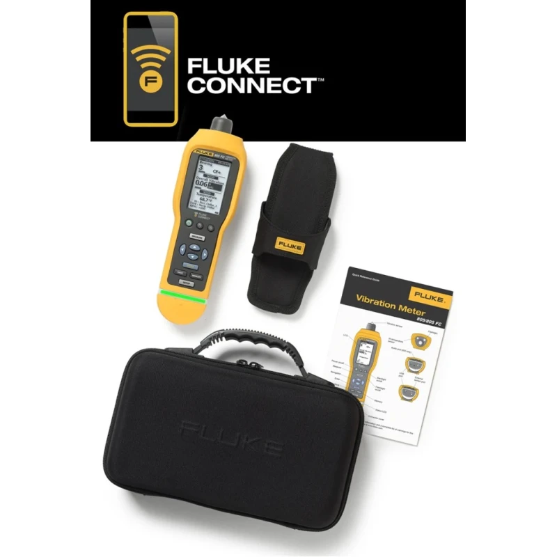 Fluke Handheld Diagnostic Vibration Meter for Acceleration Displacement Velocity with 100g Max Acceleration FLUKE 805 FC