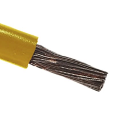 RS PRO Yellow 6 mm² 10 AWG Hook Up Wire 84/0.3mm Core Strands 100 m Length Polyvinyl Chloride Jacket 811-1460