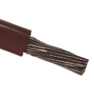RS PRO Brown 6 mm² 10 AWG Hook Up Wire, 78 x 0.295 mm Strands, 1 kV Voltage, 100 m Length, Polyvinyl Chloride 811-1489
