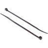 RS PRO Non-Releasable Cable Tie, 100 mm Length x 2.5 mm Width, Black Polyamide 66, UV Resistant, Flame Retardant 811-1482