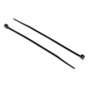 RS PRO Non-Releasable Cable Tie, 100 mm Length x 2.5 mm Width, Black Polyamide 66, UV Resistant, Flame Retardant 811-1482