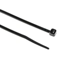 RS PRO Cable Tie, Non-Releasable, 142 mm x 3.2 mm, Black Polyamide 66 811-1486
