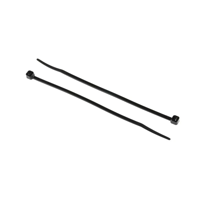 RS PRO Cable Tie, Non-Releasable, 142 mm x 3.2 mm, Black Polyamide 66 811-1486