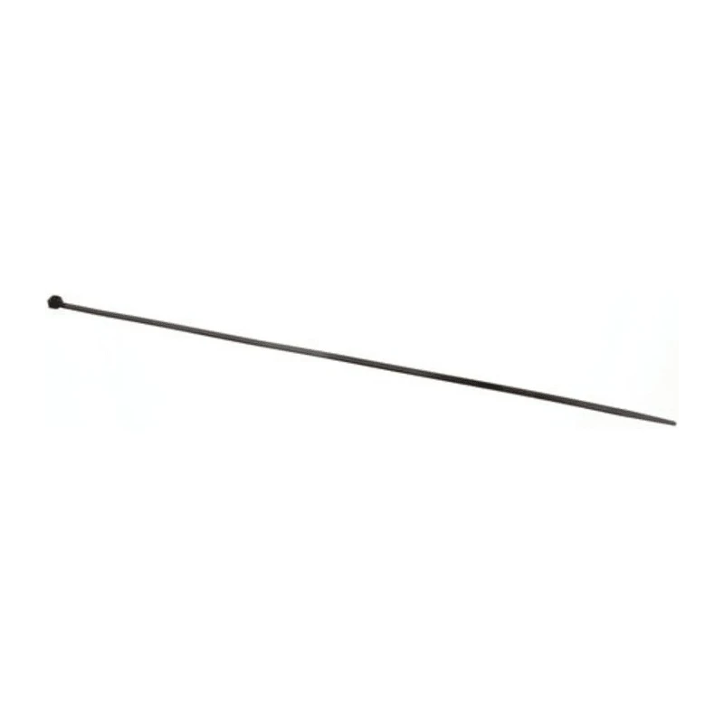 RS PRO Cable Tie, Non-Releasable, 610 mm x 9 mm, Black Polyamide 66, UV Resistant, Flame Retardant, 784N Tensile 811-1524