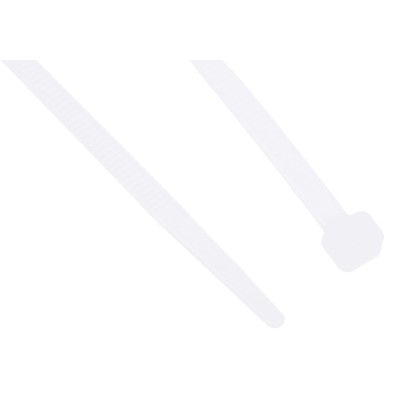 RS PRO Non-Releasable Cable Tie 300 mm Length x 4.8 mm Width, Natural Polyamide 66, Flame Retardant, UV Resistant 811-1537