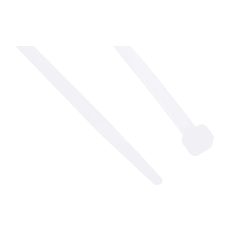 RS PRO Non-Releasable Cable Tie 300 mm Length x 4.8 mm Width, Natural Polyamide 66, Flame Retardant, UV Resistant 811-1537