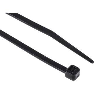 RS PRO Heat Stabilised Cable Tie Black Polyamide 66 203 mm x 3.6 mm 811-1596