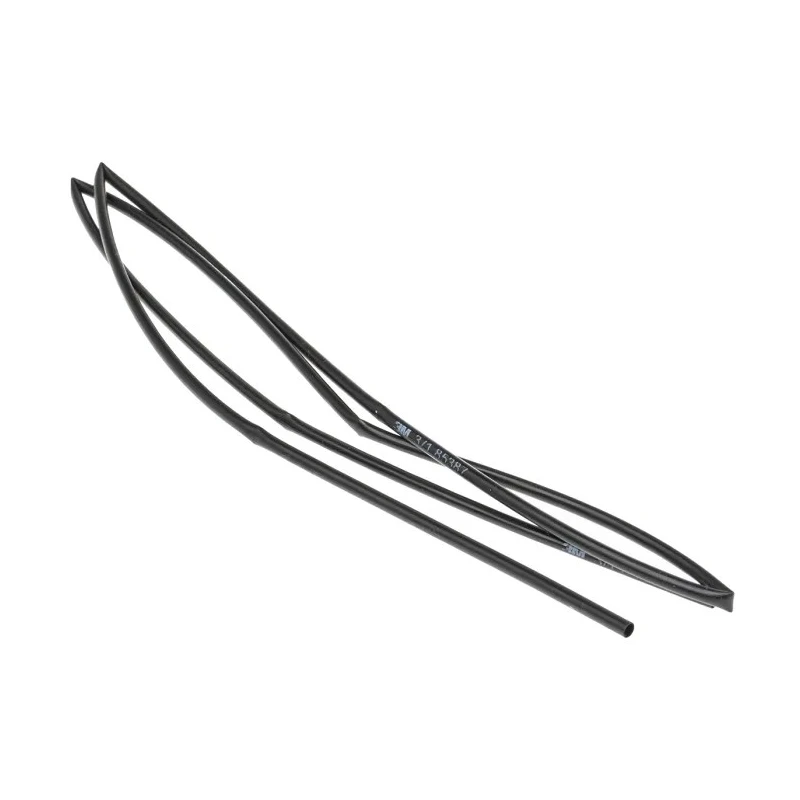 3M Halogen Free Heat Shrink Tubing Black 3mm Sleeve Diameter 1m Length 3:1 Shrink Ratio GTI-3000 Series TE100046032