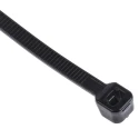 RS PRO Heat Stabilised Cable Tie Black Polyamide 66 203 mm x 3.6 mm 811-1596