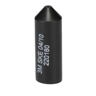 3M Heat Shrink Boot End Cap Polyolefin Adhesive Backing Black 10 mm SKE4
