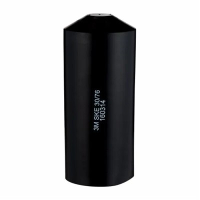 3M Polyolefin Heat Shrink Boot End Cap with Adhesive Backing Black 10 mm SKE30