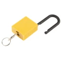 RS PRO Yellow Nylon Safety Padlock 6.35 mm Shackle Diameter 38.1 mm Shackle Length Model 813596