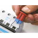 Brady Red 1-Lock Lockout Glass Reinforced Nylon Miniature Circuit Breaker Switch Lockouts, 7.14 mm 090848