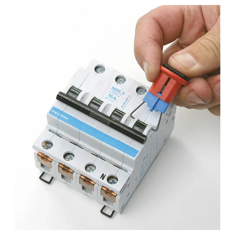 Brady Red 1-Lock Lockout Glass Reinforced Nylon Miniature Circuit Breaker Switch Lockouts, 7.14 mm 090848