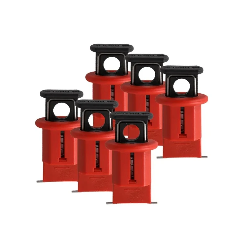Brady Red 1-Lock Lockout Glass Reinforced Nylon Miniature Circuit Breaker Switch Lockouts, 7.14 mm 090851