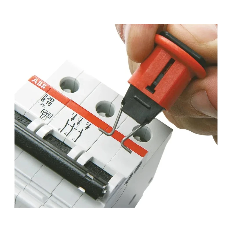 Brady Red 1-Lock Lockout Glass Reinforced Nylon Miniature Circuit Breaker Switch Lockouts, 7.14 mm 090845