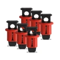 Brady Red 1-Lock Lockout Glass Reinforced Nylon Miniature Circuit Breaker Switch Lockouts, 7.14 mm 090845