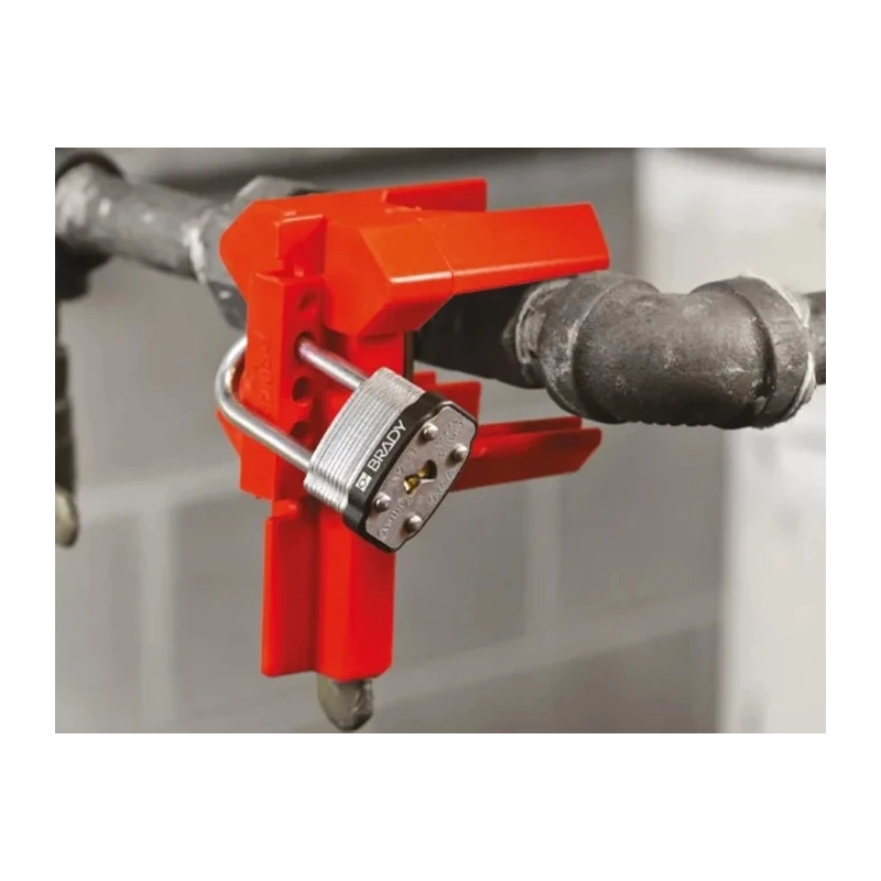 Brady Red 4-Lock Lockout Polypropylene Ball Valve Lockout 7.95 mm 800110