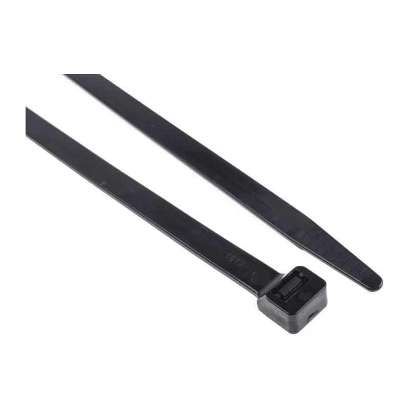 RS PRO Cable Tie Non-Releasable Black Polyamide 66 610 mm Length x 9 mm Width 811-1672