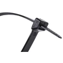 RS PRO Cable Tie Non-Releasable Black Polyamide 66 610 mm Length x 9 mm Width 811-1672
