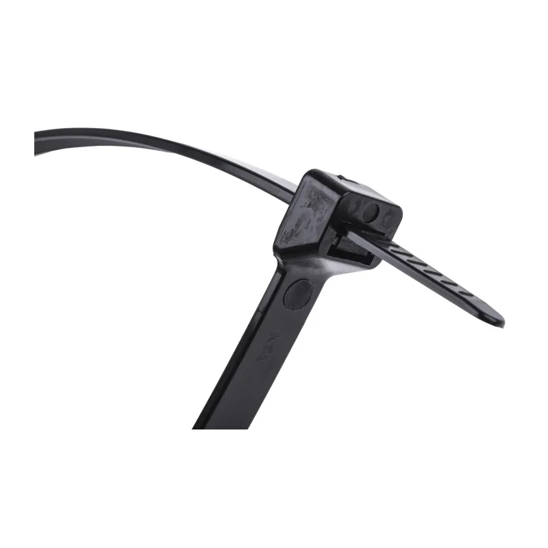 RS PRO Cable Tie Non-Releasable Black Polyamide 66 610 mm Length x 9 mm Width 811-1672