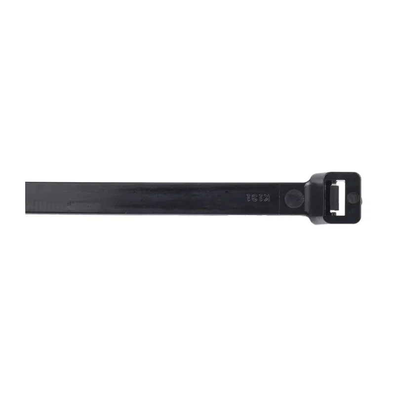 RS PRO Cable Tie Non-Releasable Black Polyamide 66 610 mm Length x 9 mm Width 811-1672