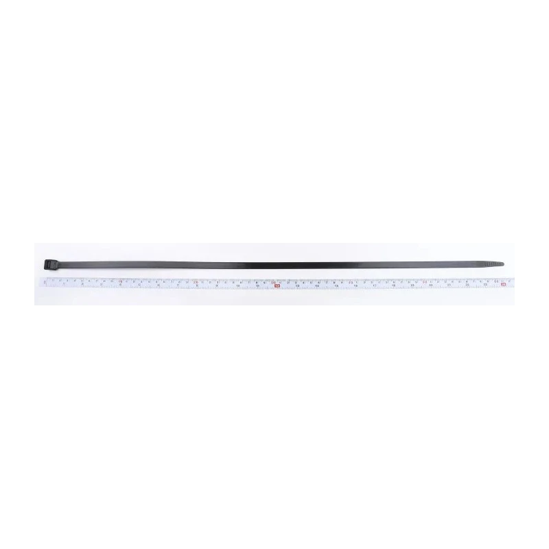 RS PRO Cable Tie Non-Releasable Black Polyamide 66 610 mm Length x 9 mm Width 811-1672