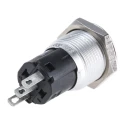 EAO 82 Series Push Button Switch Momentary, Panel Mount, 16 mm Cutout, SPDT, IP65/IP67, 240V/250V AC 82-4551.1000