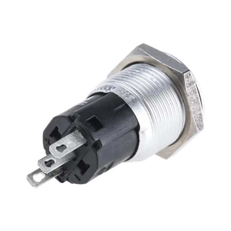 EAO 82 Series Push Button Switch Momentary, Panel Mount, 16 mm Cutout, SPDT, IP65/IP67, 240V/250V AC 82-4551.1000