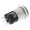 EAO 82 Series Push Button Switch, Momentary, Panel Mount, 16 mm Cutout, SPDT, Blue, Green, Red, White, Yellow 82-4561.1000