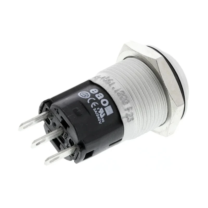 EAO 82 Series Push Button Switch, Momentary, Panel Mount, 16 mm Cutout, SPDT, Blue, Green, Red, White, Yellow 82-4561.1000