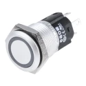 EAO 82 Series Illuminated Momentary Push Button Switch Panel Mount 16 mm Cutout SPDT Red LED IP65 IP67 240V 82-4551.1114