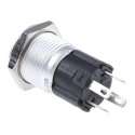 EAO 82 Series Illuminated Momentary Push Button Switch, Panel Mount, 16 mm Cutout, SPDT, Green LED, IP65/IP67 82-4551.1133