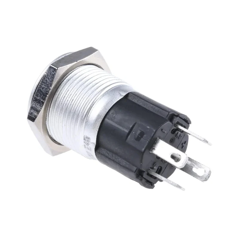EAO 82 Series Illuminated Momentary Push Button Switch, Panel Mount, 16 mm Cutout, SPDT, Green LED, IP65/IP67 82-4551.1133
