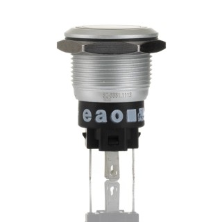 EAO Illuminated Momentary Push Button Switch Panel Mount 19 mm Cutout SPDT Red LED IP65 IP67 240V 82-5551.1113