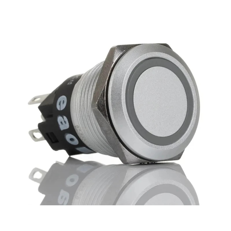 EAO Illuminated Momentary Push Button Switch Panel Mount 19 mm Cutout SPDT Red LED IP65 IP67 240V 82-5551.1113