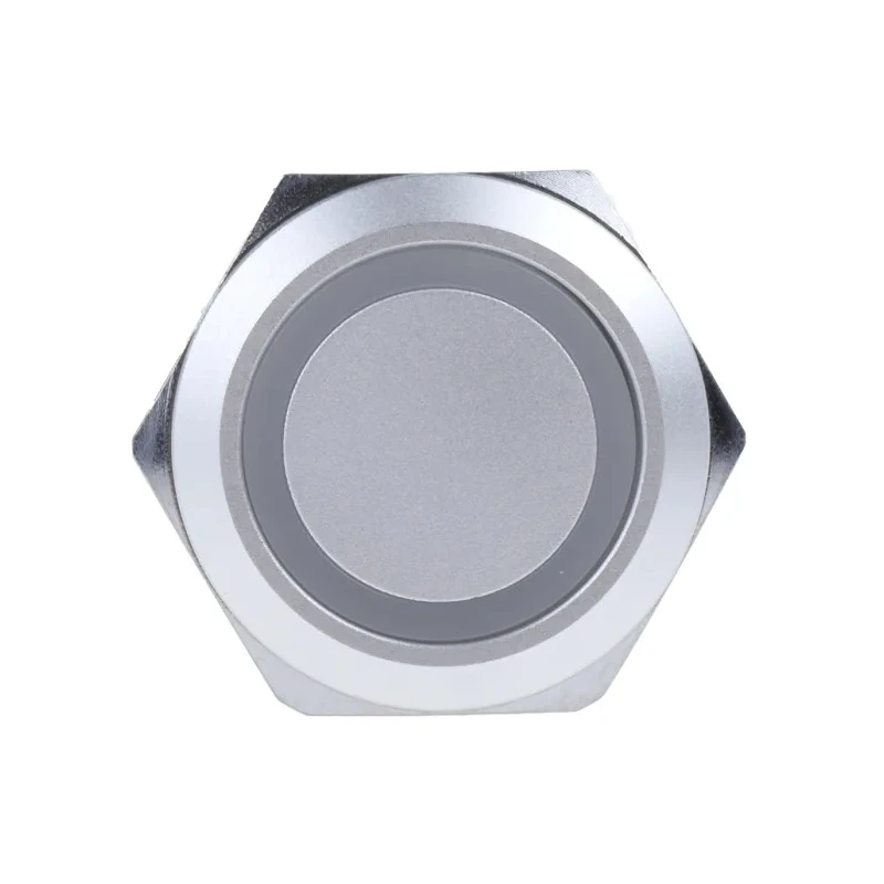EAO 82 Series Illuminated Momentary Push Button Switch, Panel Mount, 22.3 mm Cutout, SPDT, Green LED, IP65 82-6551.1134