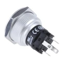 EAO 82 Series Illuminated Momentary Push Button Switch, Panel Mount, 22.3 mm Cutout, SPDT, Green LED, IP65 82-6551.1134