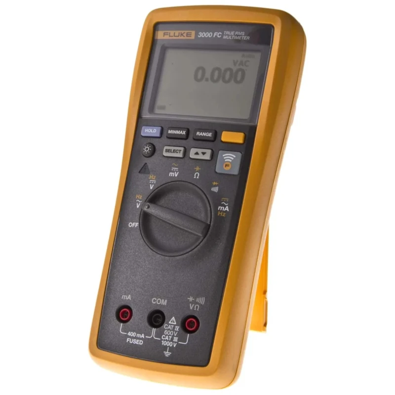 Fluke 3000 FC Handheld Digital Multimeter True RMS 1kV AC/DC, 400 mA AC/DC, 99.99 kHz Frequency FLK-3000 FC