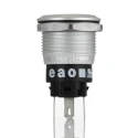 EAO Illuminated Momentary Push Button Switch Panel, 19 mm Cutout, SPDT, Red LED, IP65/IP67, 240 V DC/24 V AC 82-5551.1114