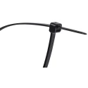 RS PRO Non-Releasable Cable Tie Black Polyamide 66 368 mm Length x 4.8 mm Width 222N Tensile Strength 811-1662
