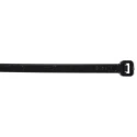RS PRO Non-Releasable Cable Tie Black Polyamide 66 368 mm Length x 4.8 mm Width 222N Tensile Strength 811-1662